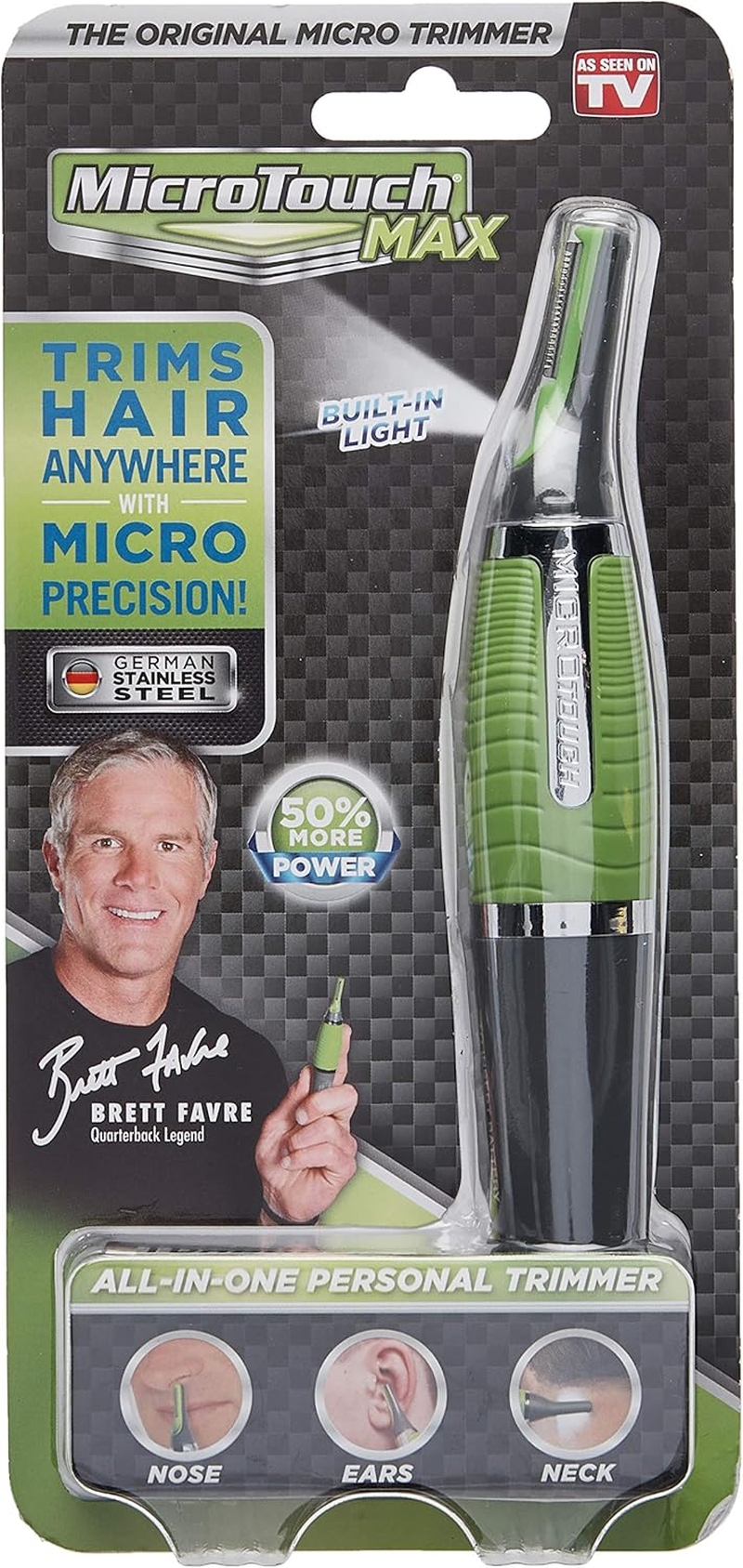 Micro Touch MAX Hair Trimmer, Green