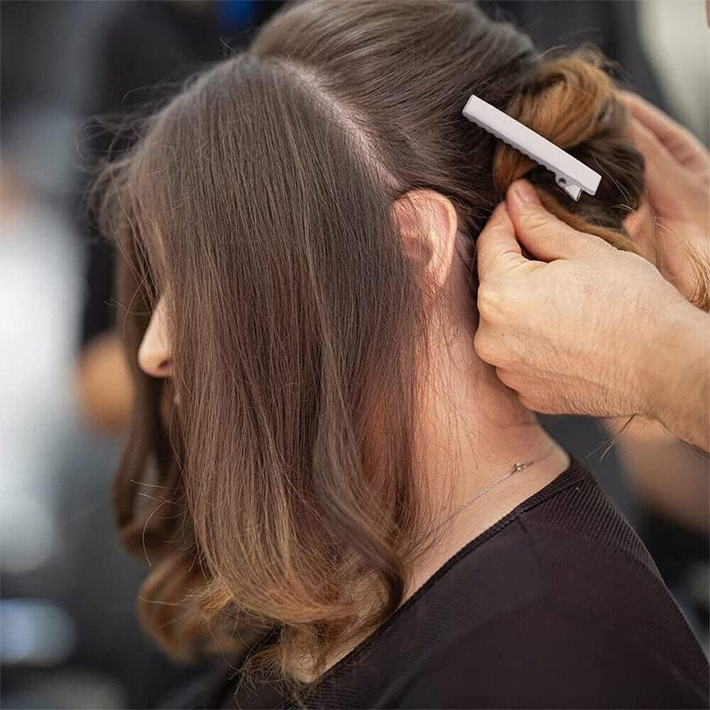 AIMALL 10PCS DIY Hair Clips Blank Alligator Metal Clips, Silver, for Kids & Women, 1.26"/1.61"/1.81"/2.20" Sizes, Perfect for Hair Styling & Craft Projects image number 3