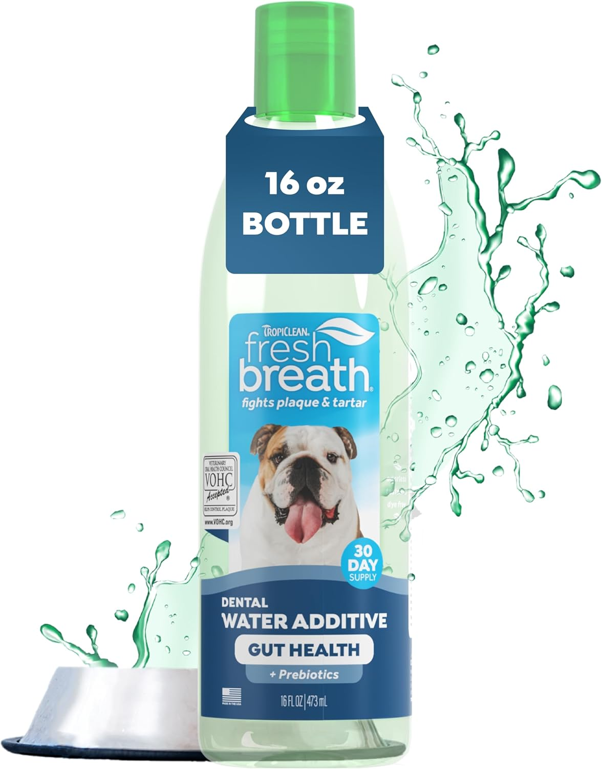 Tropiclean Fresh Breath No Brushing Teeth Cleaning Dental Health Water Additive Solution for Puppies 473Ml