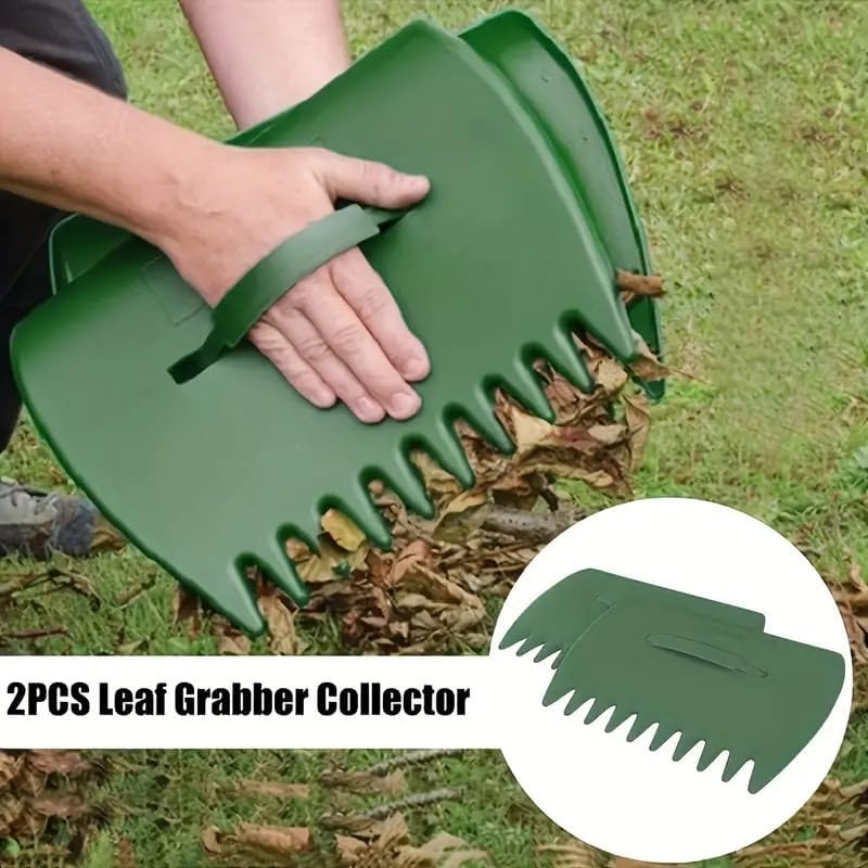 AIMALL 2PCS Leaf Grabber Rake &ndash; 13.2In Plastic Hand Rake for Leaf Collection, Outdoor Gardening, and Yard Cleanup Tools image number 5