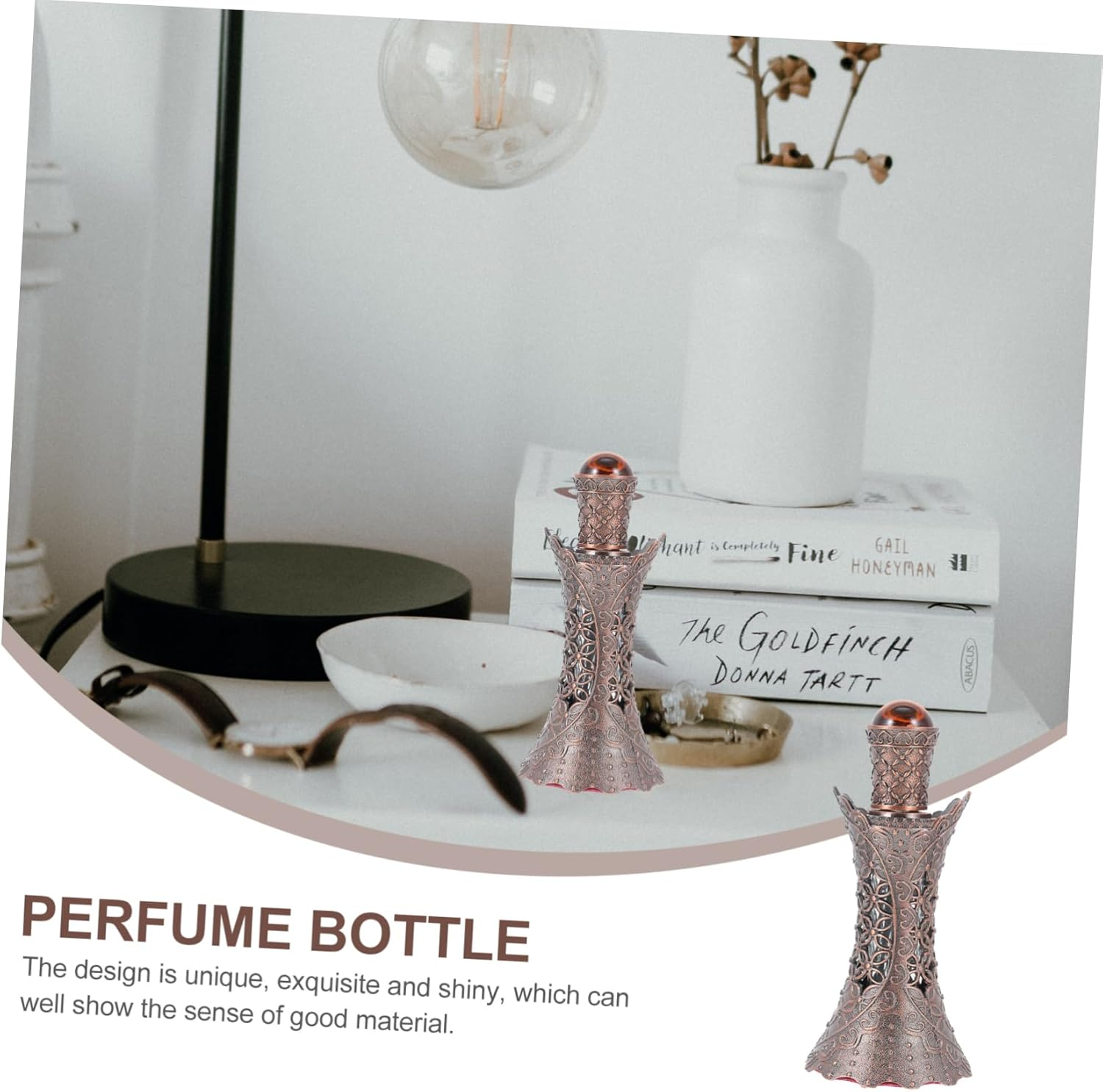 GARVALON Fragrance Diffuser Bottle Empty Perfume Bottles Essential Oil Storage Aromatherapy Home Decor image number 4