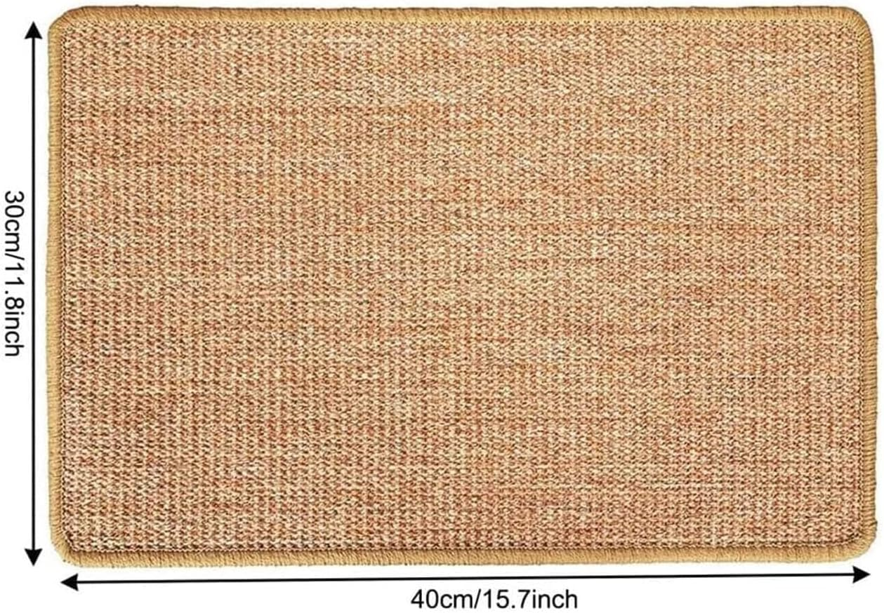 Cat Scratching Mat, Sisal Scratching Mat, Scratching Boards, Floor Non-Slip, Natural Sisal Rug for Cats, Protects Carpets and Sofas (40 X 30 Cm) image number 3