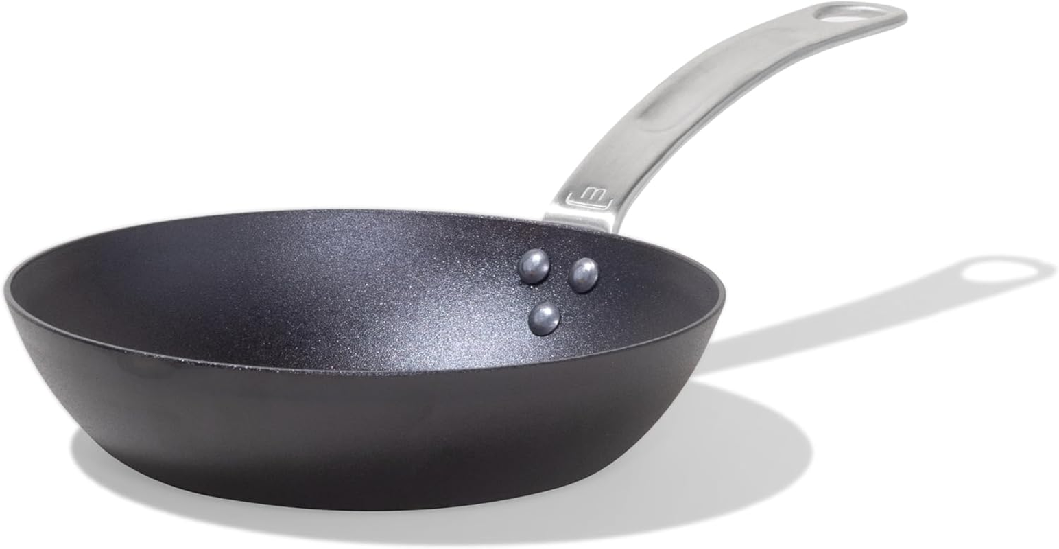 Made in Cookware - Seasoned 8" Carbon Steel Frying Pan - (Like Cast Iron, but Better) - Professional Cookware - Crafted in Sweden - Induction Compatible image number 6