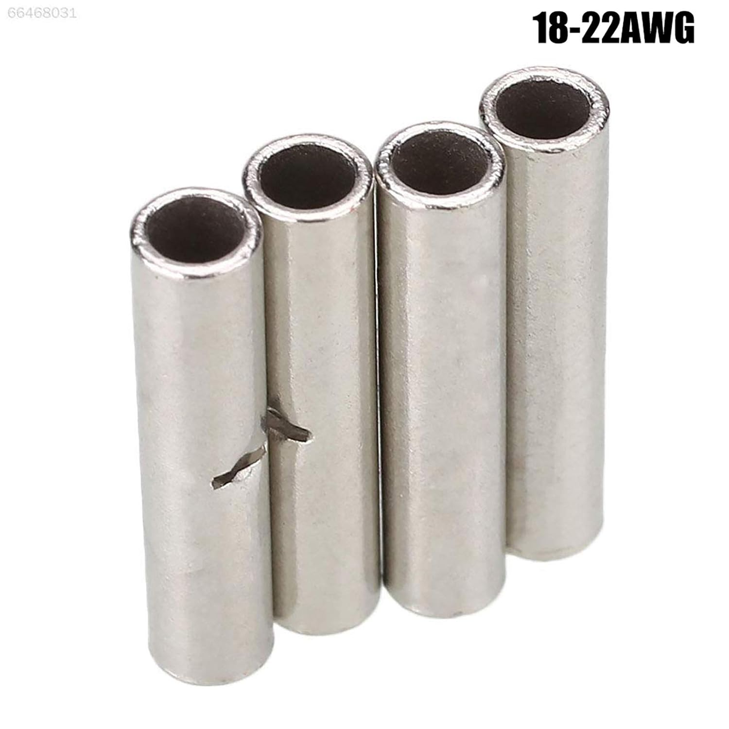 50Pcs 10-12/14-16/18-22 AWG Uninsulated Butt Crimp Connectors Terminal image number 4