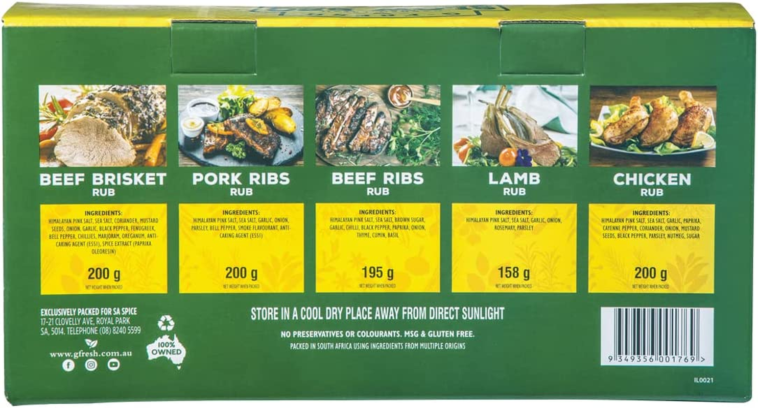 G-Fresh Slow BBQ Rub Value 5 Pack