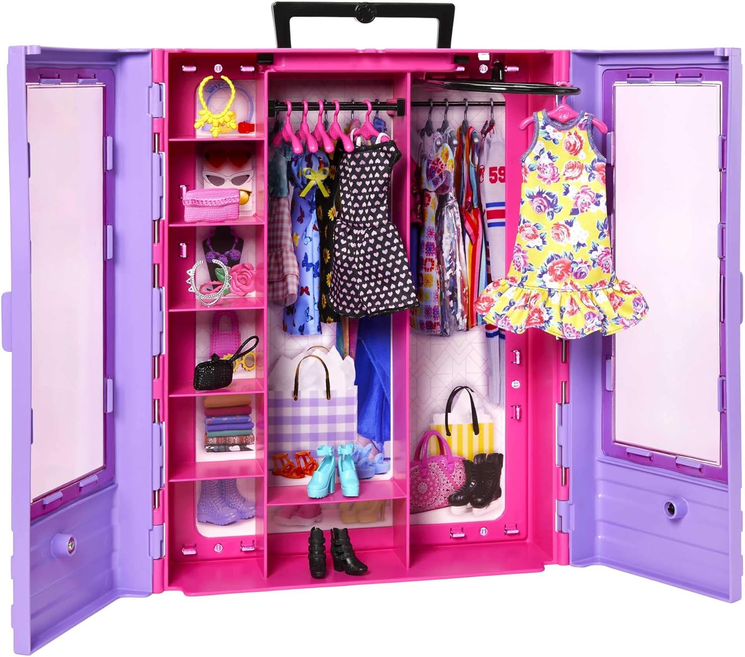 Barbie Fashionistas Ultimate Closet Portable Fashion Toy with Doll, Clothing, Accessories and Hangers, Gift for 3 Years Old and Up image number 1