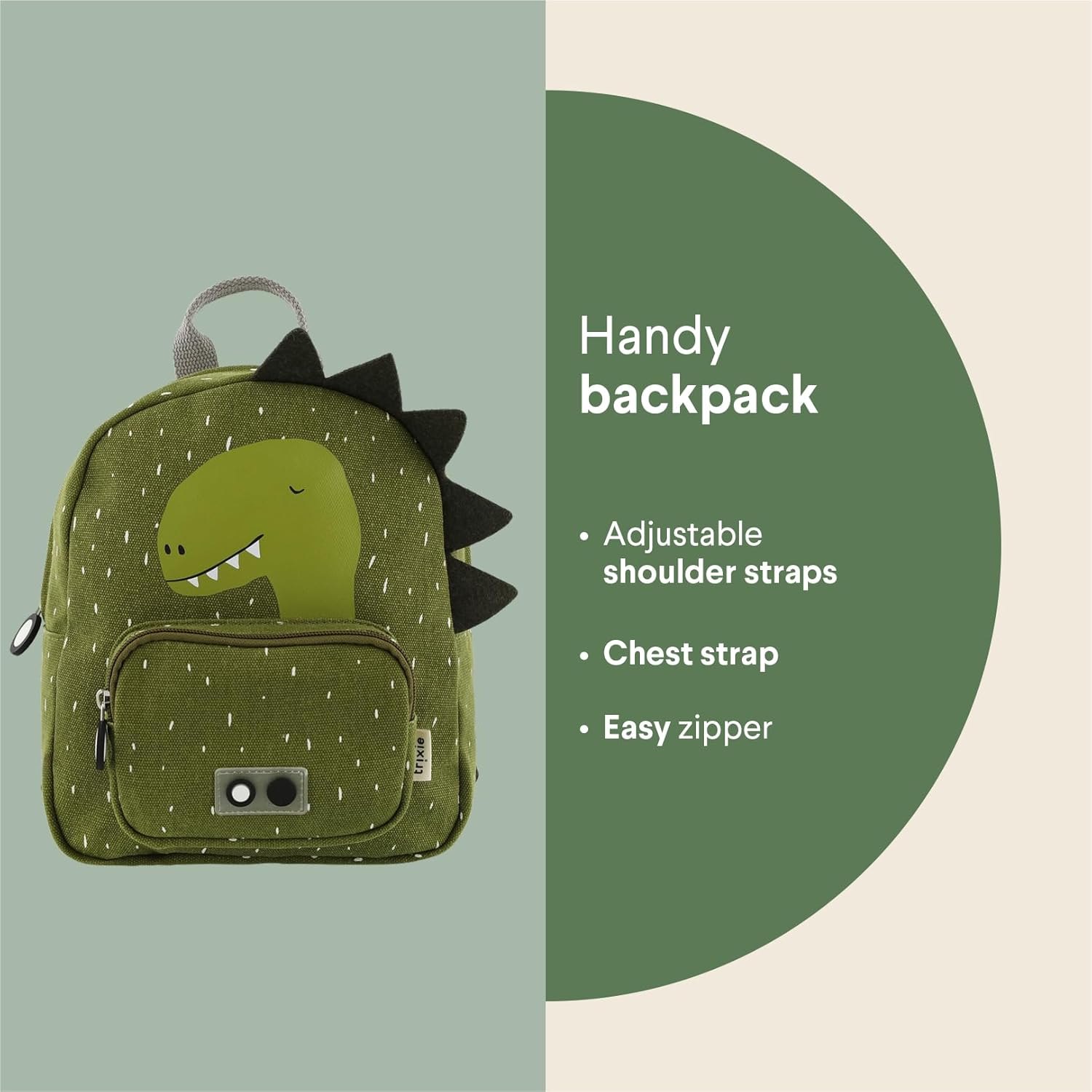 Trixie Small Backpack School Bag Water Repellent - Small Backpack for Child - Small Gym Bag - Brown image number 2