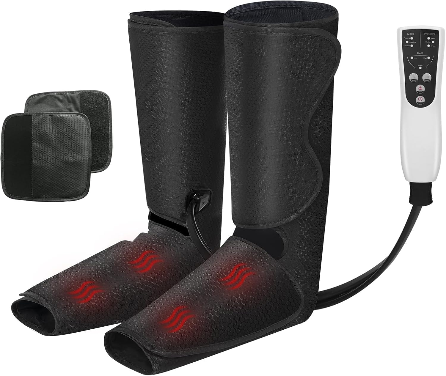 AERLANG Leg Massager.Leg Compression Massager for Circulation,3 Modes and 3 Intensities of Leg Massager with Heat and Air Compression for Tired and Tense Legs,Gifts for Him.