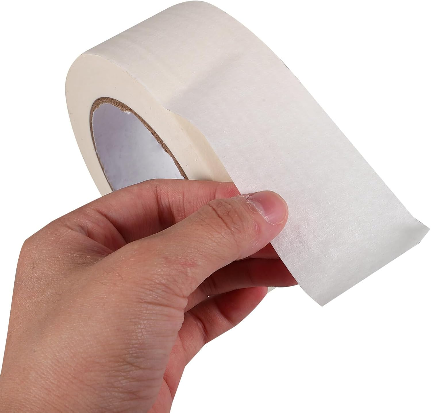 1Roll Paper Masking Tape for Automotive Painting High Temperature Resistant Writable Roll for Multiple Projects and Easy Application