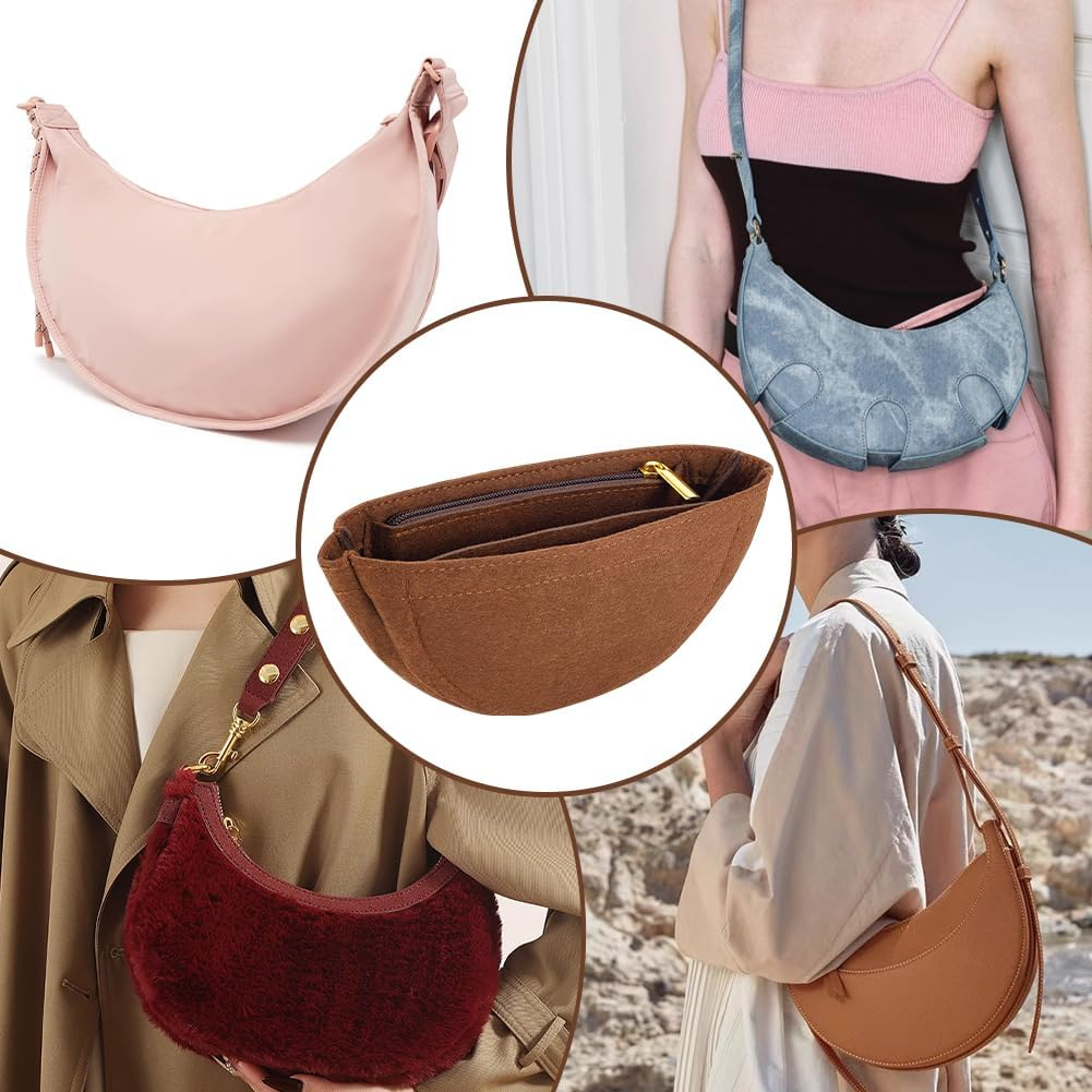 WADORN Wallet Insert, Felt Shoulder Bag Insert