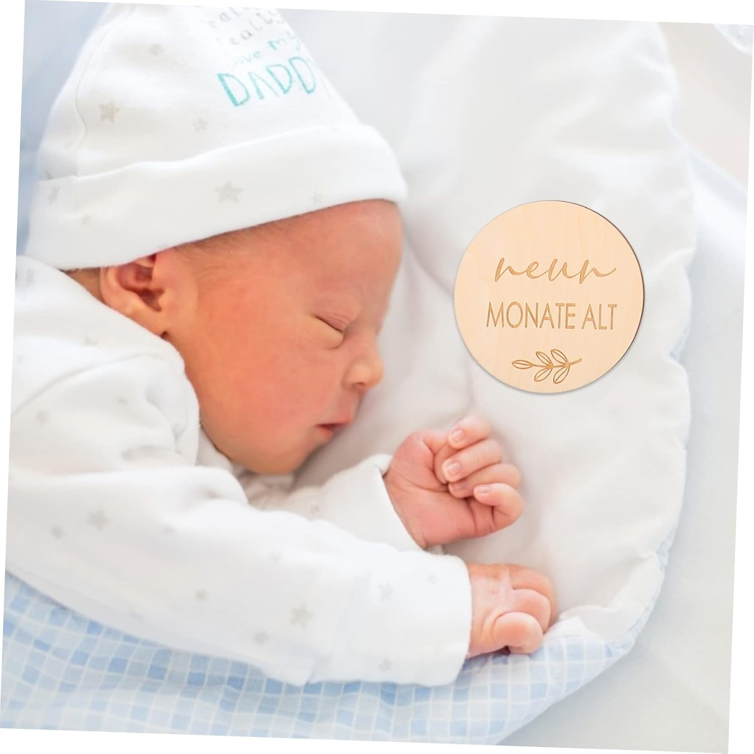 16Pcs Monthly Milestone Cards Newborn Gifts Wooden Photo Props for Shower Decor image number 3