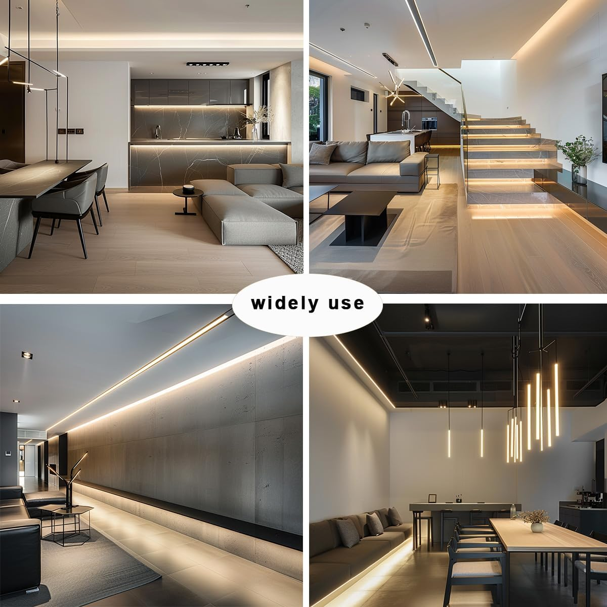 TOPAI COB LED Strip 5M Natural White Waterproof IP67, DC24V Ultra Bright 1200LM/M (11W/M), Diffused Neon LED Strip 4000K, CRI>92, 480LED/M Cuttable Self Adhesive for Indoor Outdoor Lighting image number 6