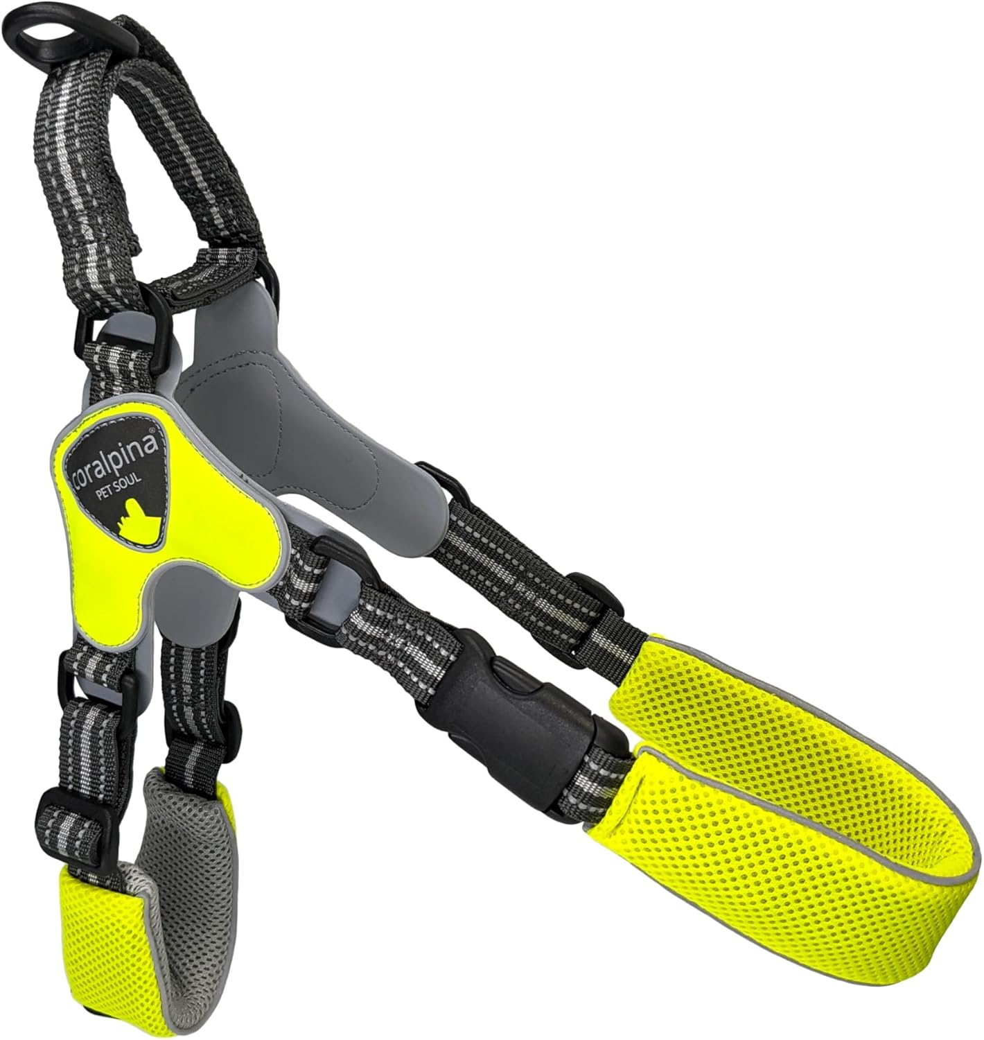 Coralpina - Fiames Adjustable Neck and Chest Harness for Medium to Large Dogs, Soft and Durable, Does Not Harm Hair or Hinder Movement, Wine Red