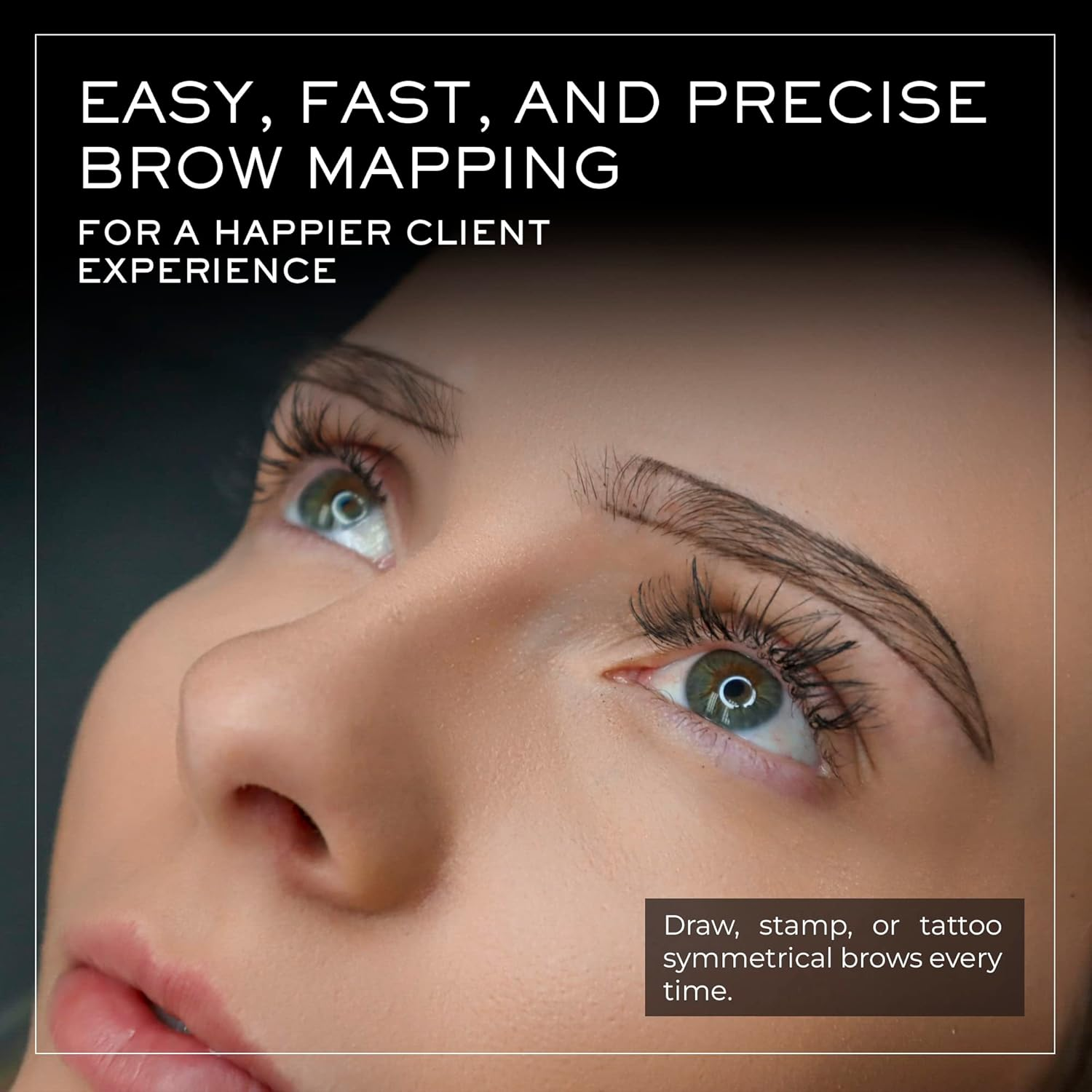 MADLUVV Best Eyebrow Shaping Stencil Kit, Set of 6 Plastic Reusable Stencils for Semi Permanent Microblading Tattoo & Makeup Artists with Pencil & Microblades (On the DL) image number 5