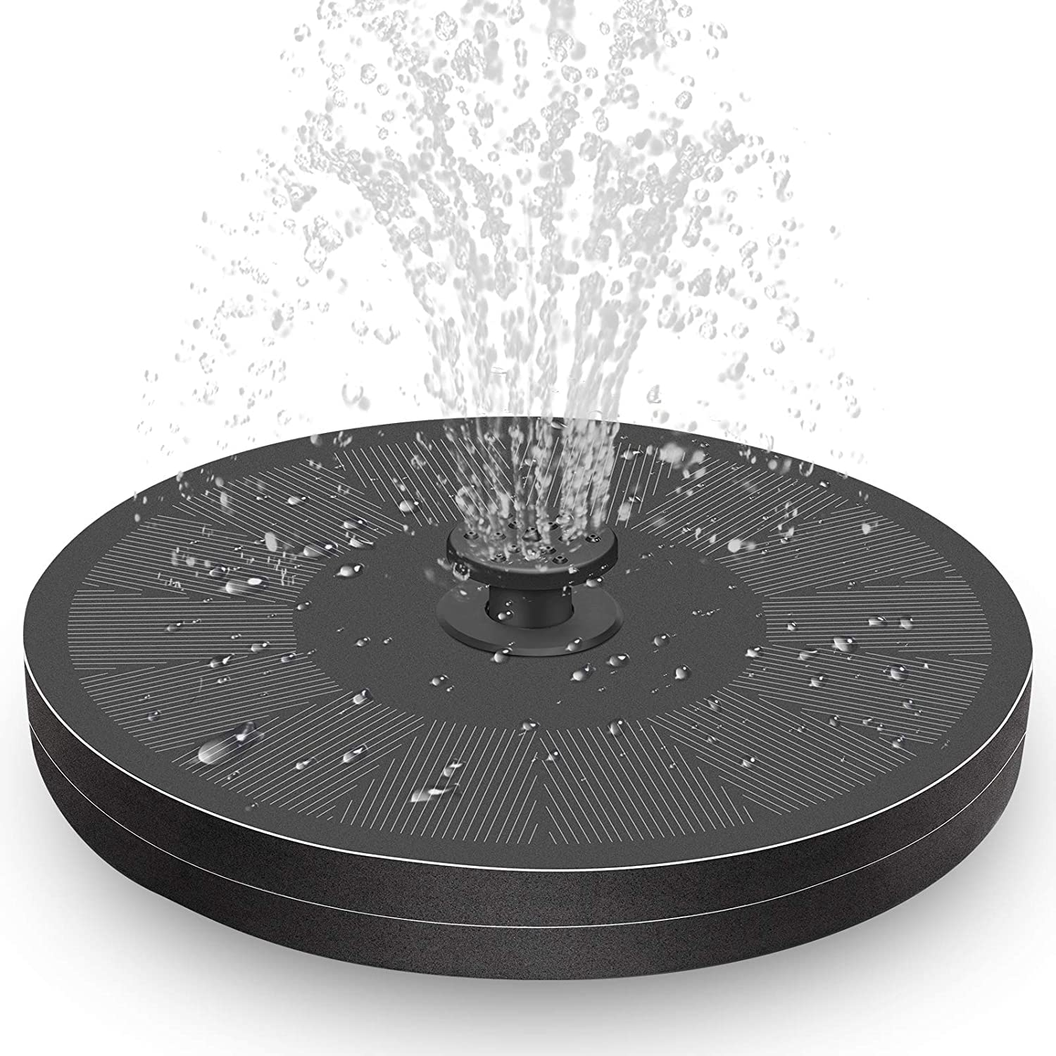 AUS Living Solar Fountain with 3.5W Pump with Battery, Floating Bird Bath, Water Feature for Garden, Pool or Pond. Simple to Use, No Power Cables Required