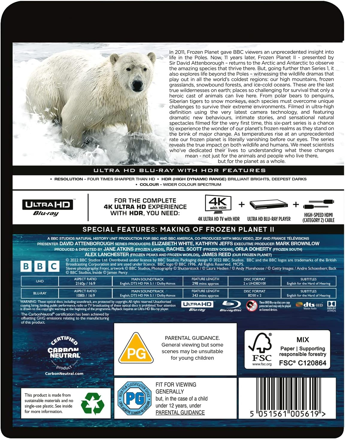 Frozen Planet II [4K Ultra-Hd] [Blu-Ray] image number 1