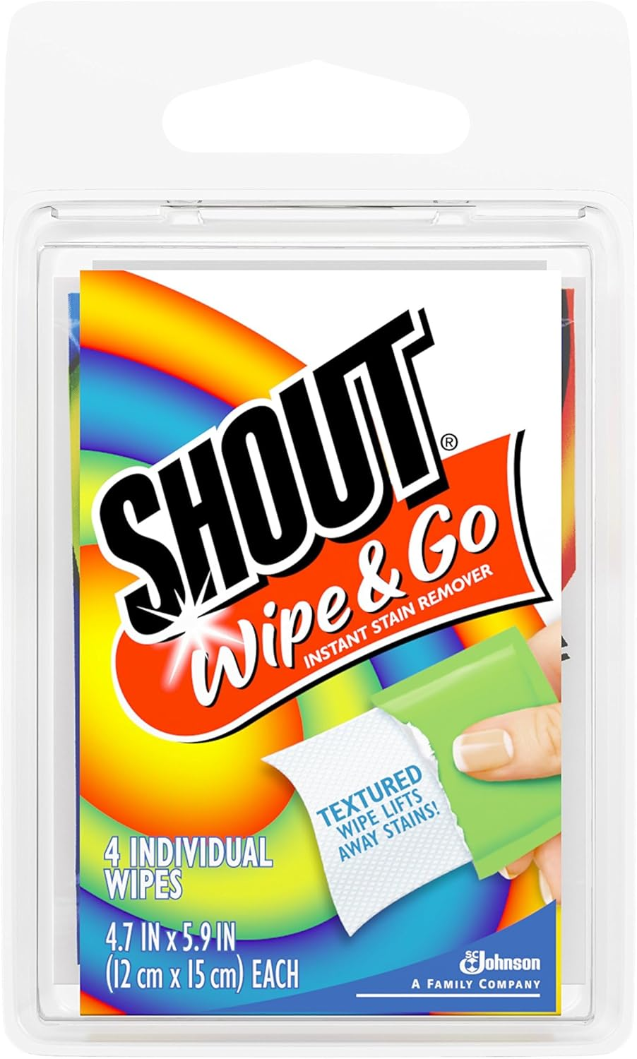 Shout Wipe & Go Wipes, 4-Count (Pack of 24) image number 4
