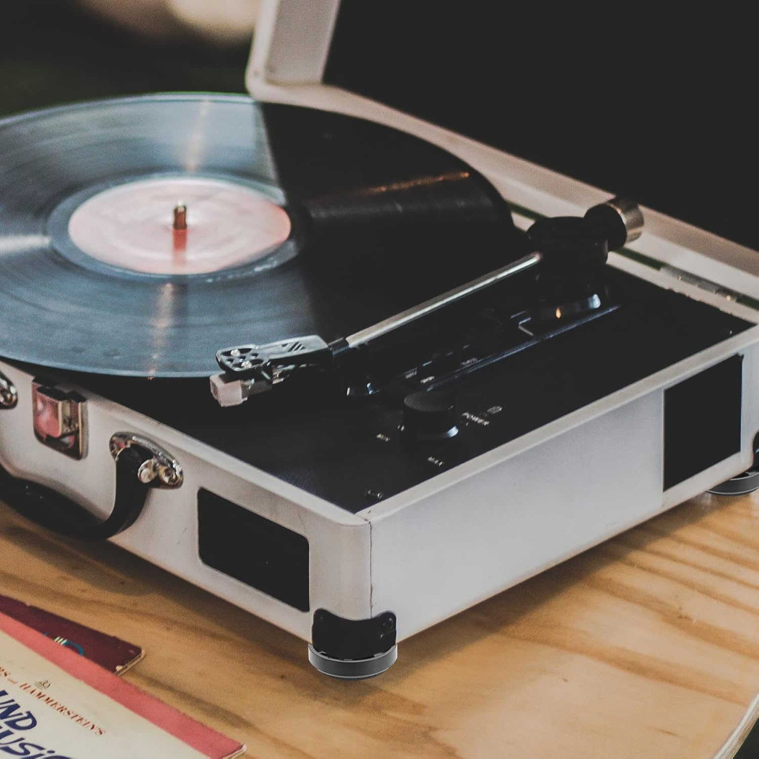 HOMOCONO 10Pcs Speaker Isolation Pads and Feet Set, 30X8Mm Shockproof Sponge Feet for Subwoofer and Turntable, Anti-Vibration Audio Stand Accessories for Hifi Home Theater Equipment image number 1