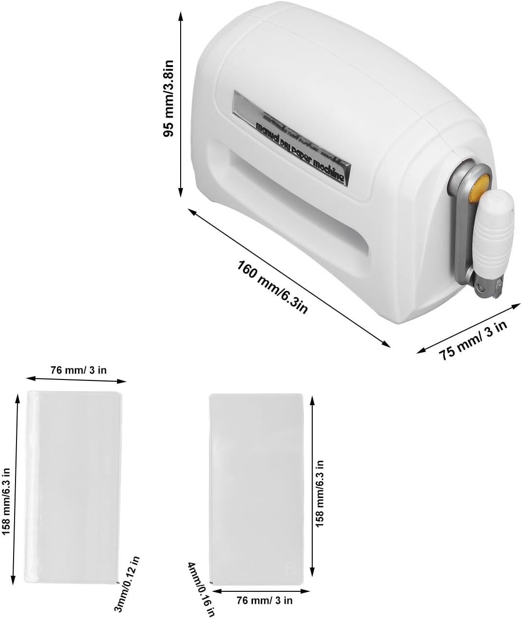 Manual Die Cutting & Embossing Machine, DIY Mini Portable Die Cut Machine Starter Kit, Paper Card Craft Scrapbooking Machine for Card Making, Crafting, Scrapbooking, Arts & Crafts image number 2