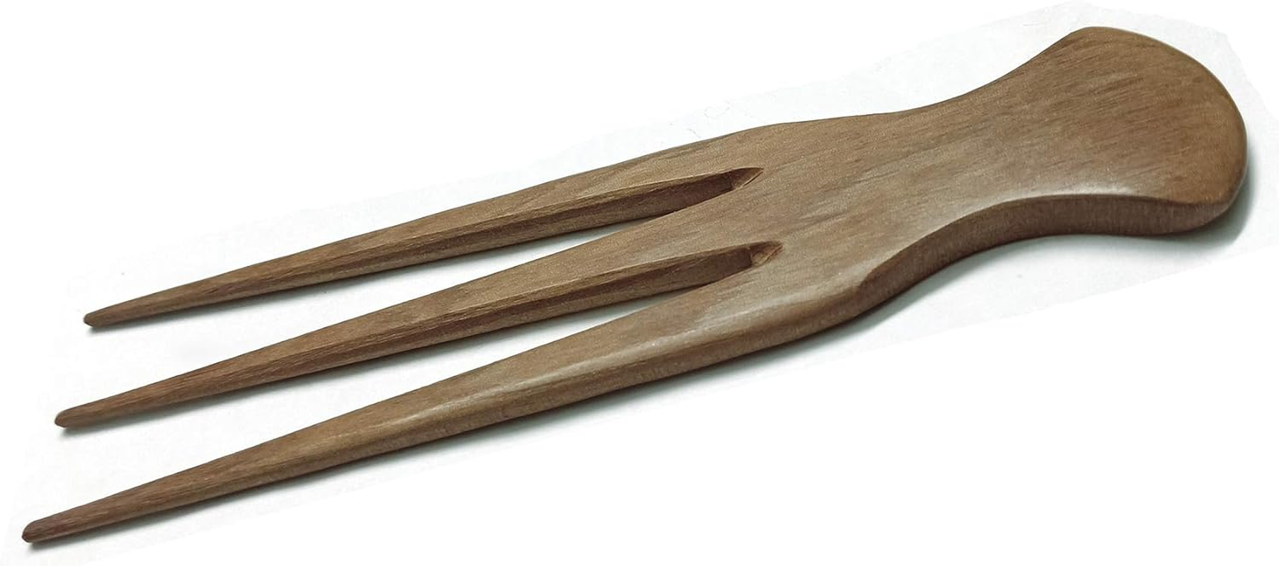 Plai Na Wooden Afro Pick for African Hair | Parting Comb for Braiding Three Tooth Cornrows Stylist image number 2
