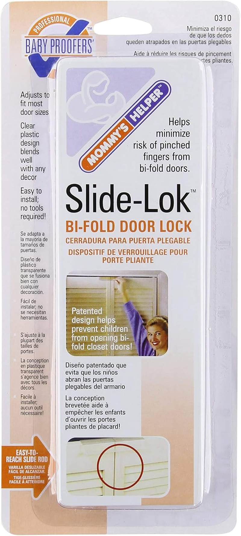 Mommy'S Helper Slide-Lok Bi-Fold Door Lock image number 1