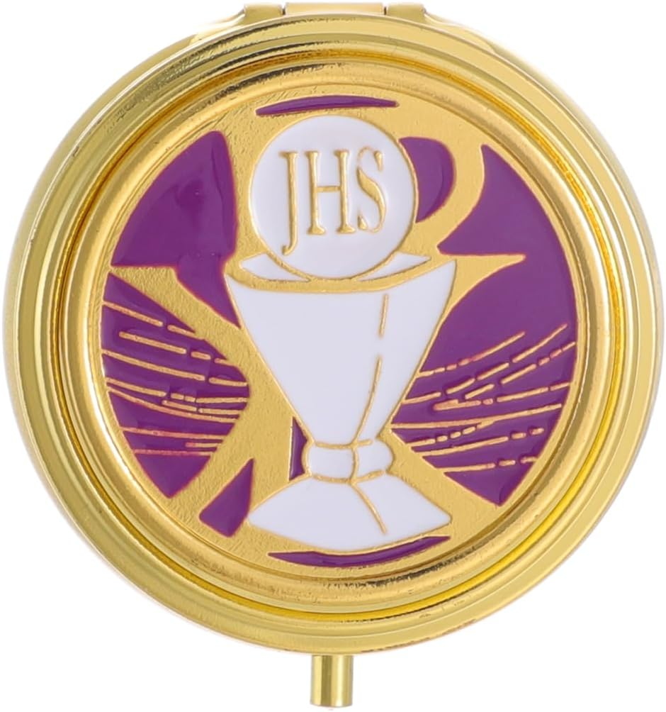 KOMI Pyx for Communion Host Catholic, Baptism Keepsake Box, Unique First Communion Gifts, Prayer Box image number 5