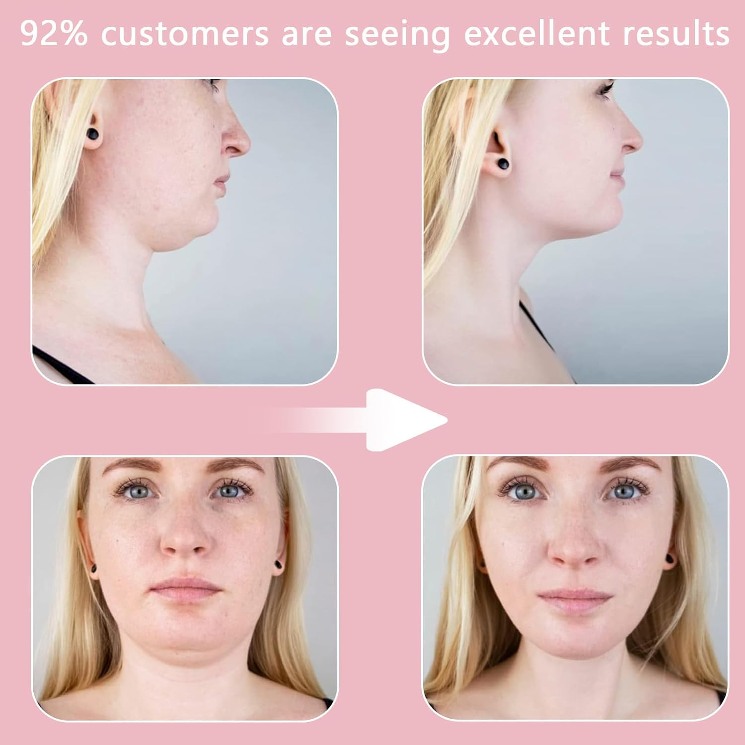 V Line Lifting Mask, Reusable Face Lifting Strap - Sleep Mask for V - Line Shaping, Double Chin and Sagging Shape and Tighten Face, Jaw Exerciser (Pink)