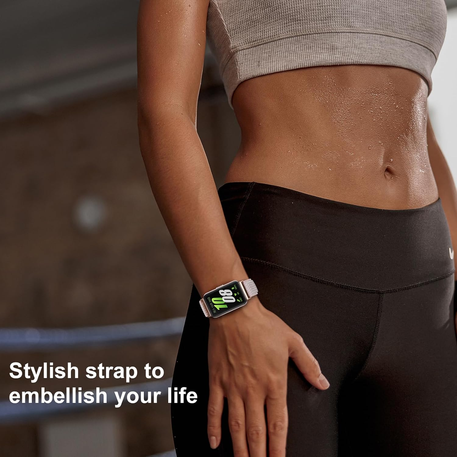 Wizvv Pack of 3 Elastic Wristbands Compatible with Samsung Galaxy Fit 3, Nylon Fabric Watch Strap, Quick Release Bands Replacement for Samsung Galaxy Fit 3 SM-R390 Men and Women