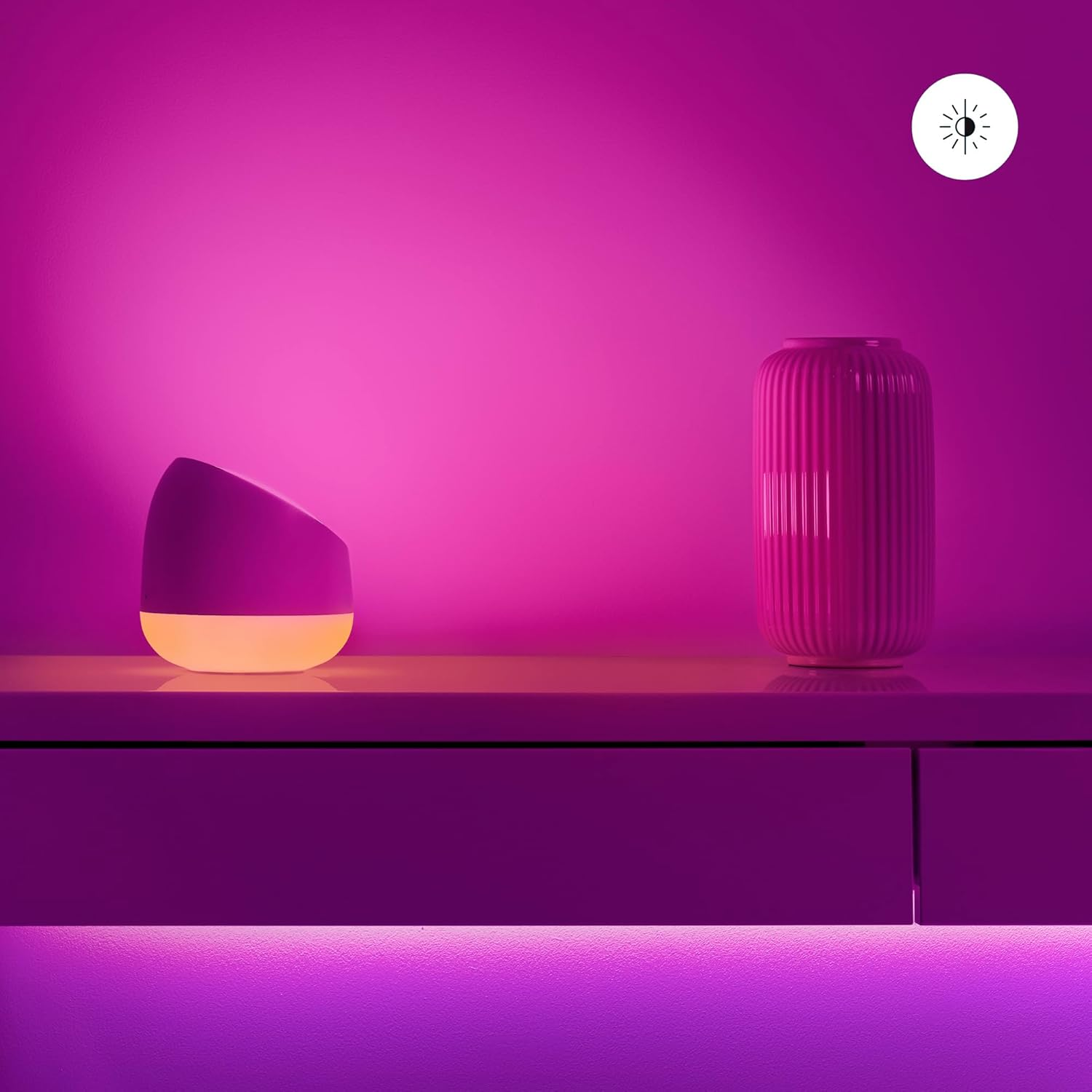 Wiz Squire Smart Table Lamp White Smart Home Lighting for Indoor Tables image number 3