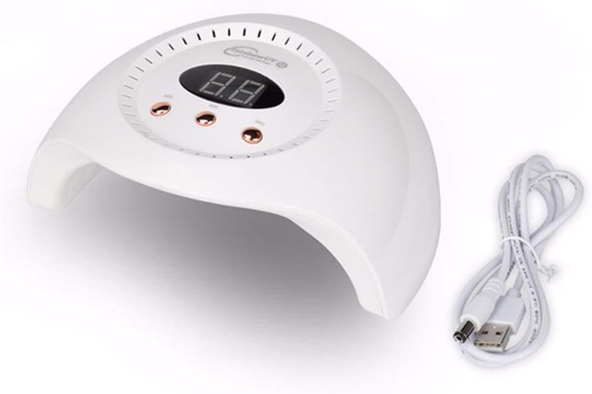 LED Lamp Nail Dryer Leds Nail Lamp for Curing UV Gel Nail Polish with Sensor LCD Display Sensor Smart Temperature Control (Type 2)