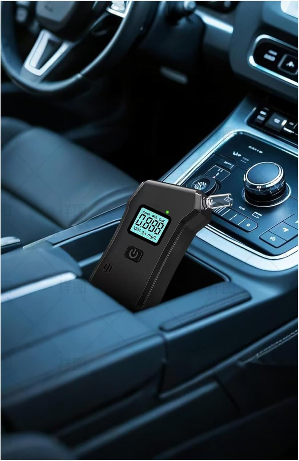 Professional High-Accuracy Breathalyzer for Alcohol with LCD Display &ndash; Upgraded Portable Digital Breath Tester with Mouthpiece Storage & Flashlight &ndash; Personal Alcohol Tester for Home, Party, Driving image number 4