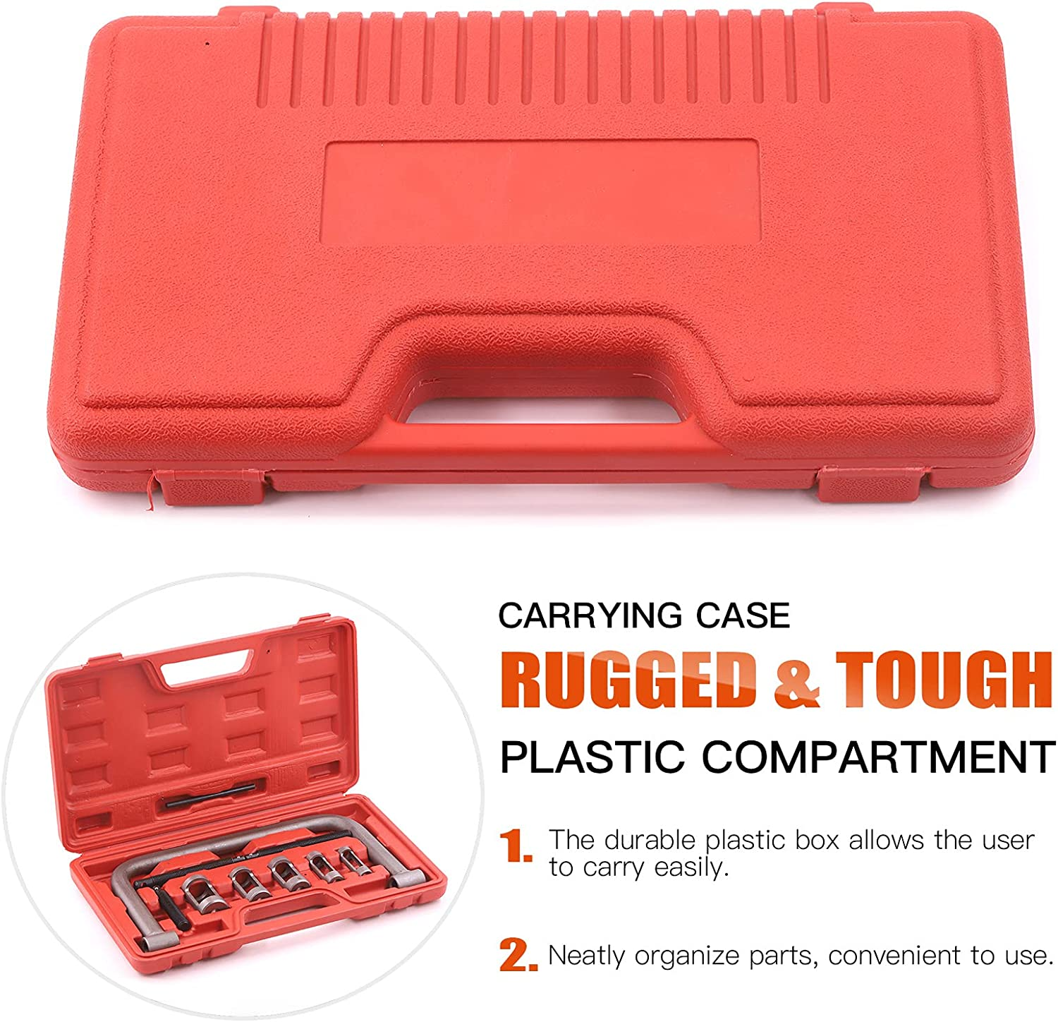 Tanstic 12Pcs Valve Spring Compressor and Lapper Set - Auto Compression C-Clamp Tool Service Kit with Lapping Grinding Stick for Motorcycle, ATV, Car, Small Engine Vehicle Equipment