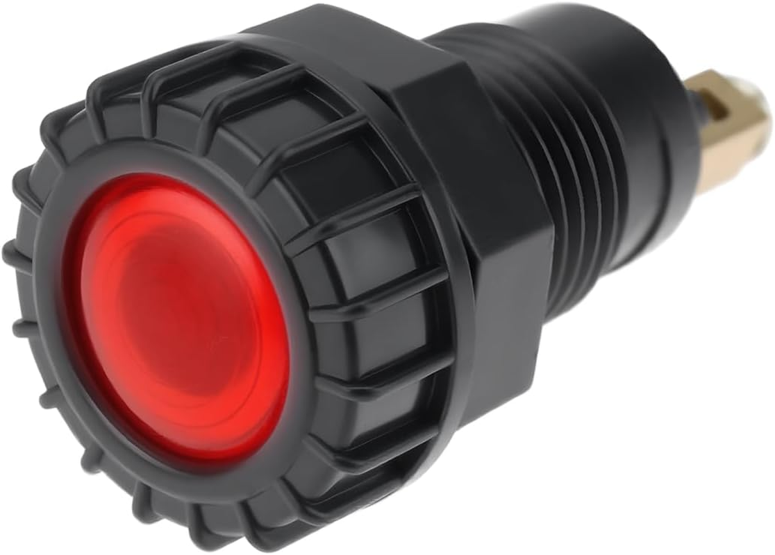 Ecsing 12V Dash Charging Warning Light Lamp 17Mm Mounting Hole 20179 Compatible with Massey Ferguson TE20 TEA20 TED20 Tractor image number 3