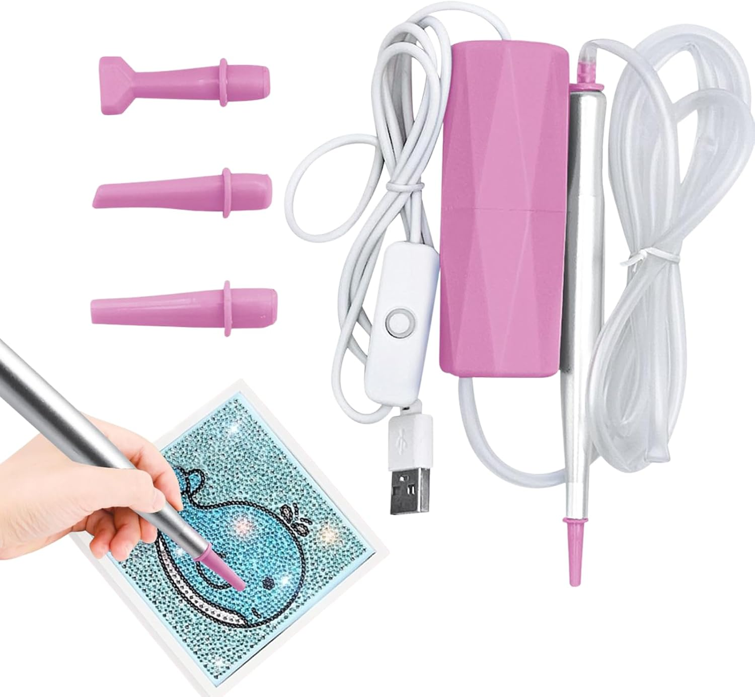 Dotting Tools for Painting - Electric Vacuum Drill Pen Tools - Craft Accessories for Beginners Adults Children Crafts Creations