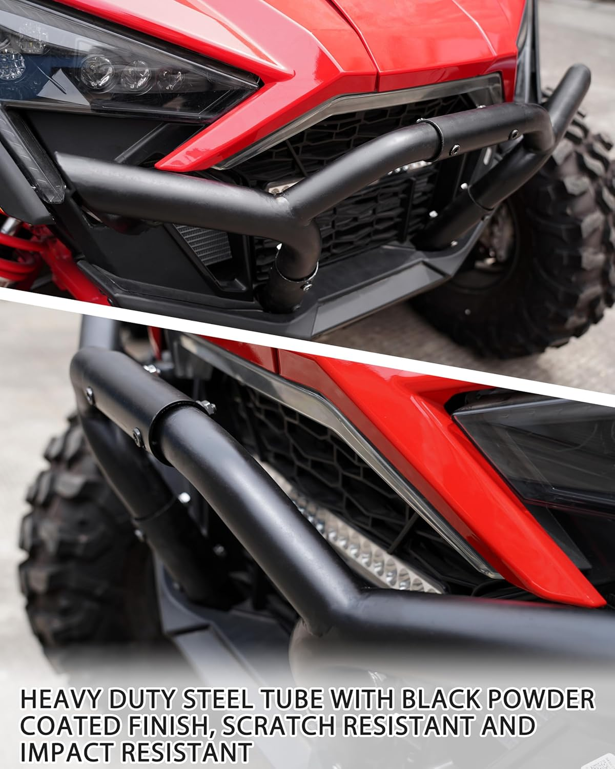 SAUTVS RZR PRO XP Front Bumper, Black Front Brush Guard Low Profile Bumper for Polaris RZR PRO XP/XP 4 2020-2022 Accessories (Replace OEM 2883746) image number 5