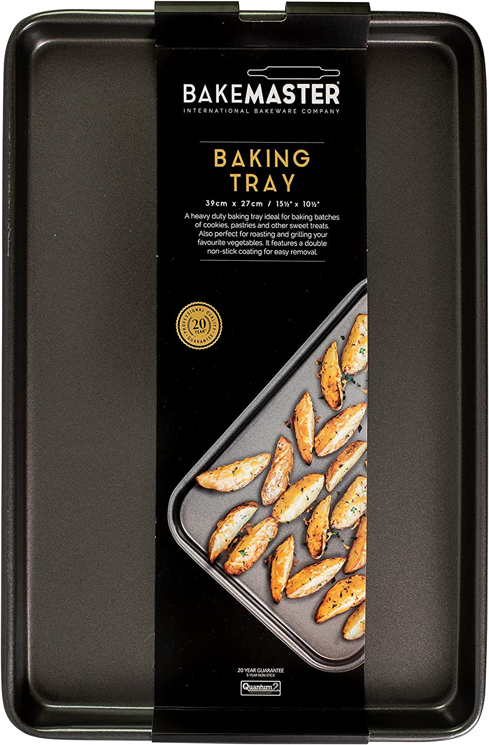 Bakemaster Oven Tray Non-Stick Double Coated, Grey, SHHB3 1.9 Cm*39 Cm* 27 Cm image number 3