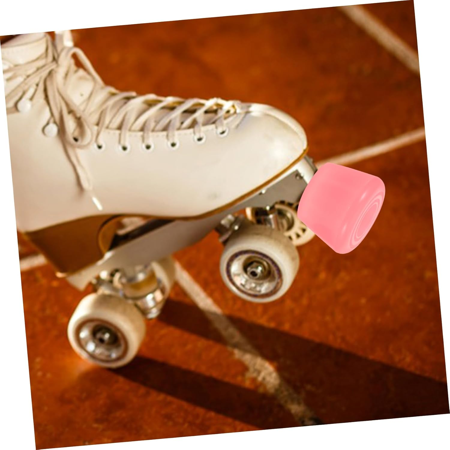 BESPORTBLE Roller Skate Toe Stoppers and Jam Plugs Set with Screws, Pu Double-Row Replacement Brake Pads for Roller Skates, Sturdy Brake Accessories for Outdoor and Indoor Skating image number 6