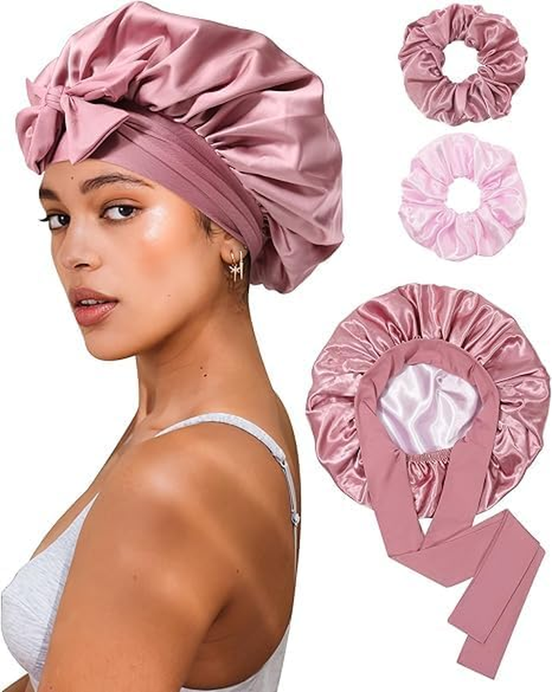 Shower Cap (Bean Paste + Pink)