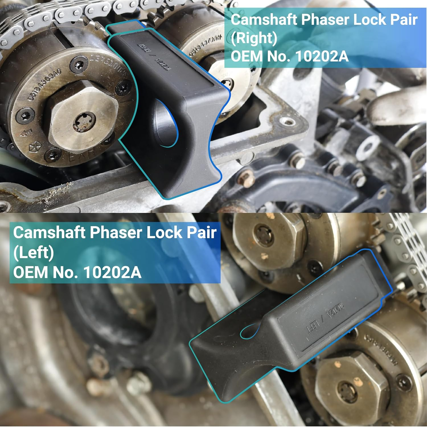 3.6 Pentastar Timing Tool Kit, 3.6L Camshaft Phaser Timing Chain Lock Tool Set Compatible with 2011 to 2019 Chrysler Dodge Jeep Ram, Replace 10200A 10202 10369A image number 4