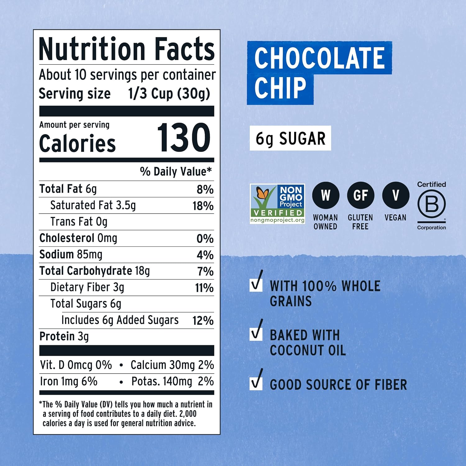 Purely Elizabeth Cookie Granola Choc Chip 11 OZ