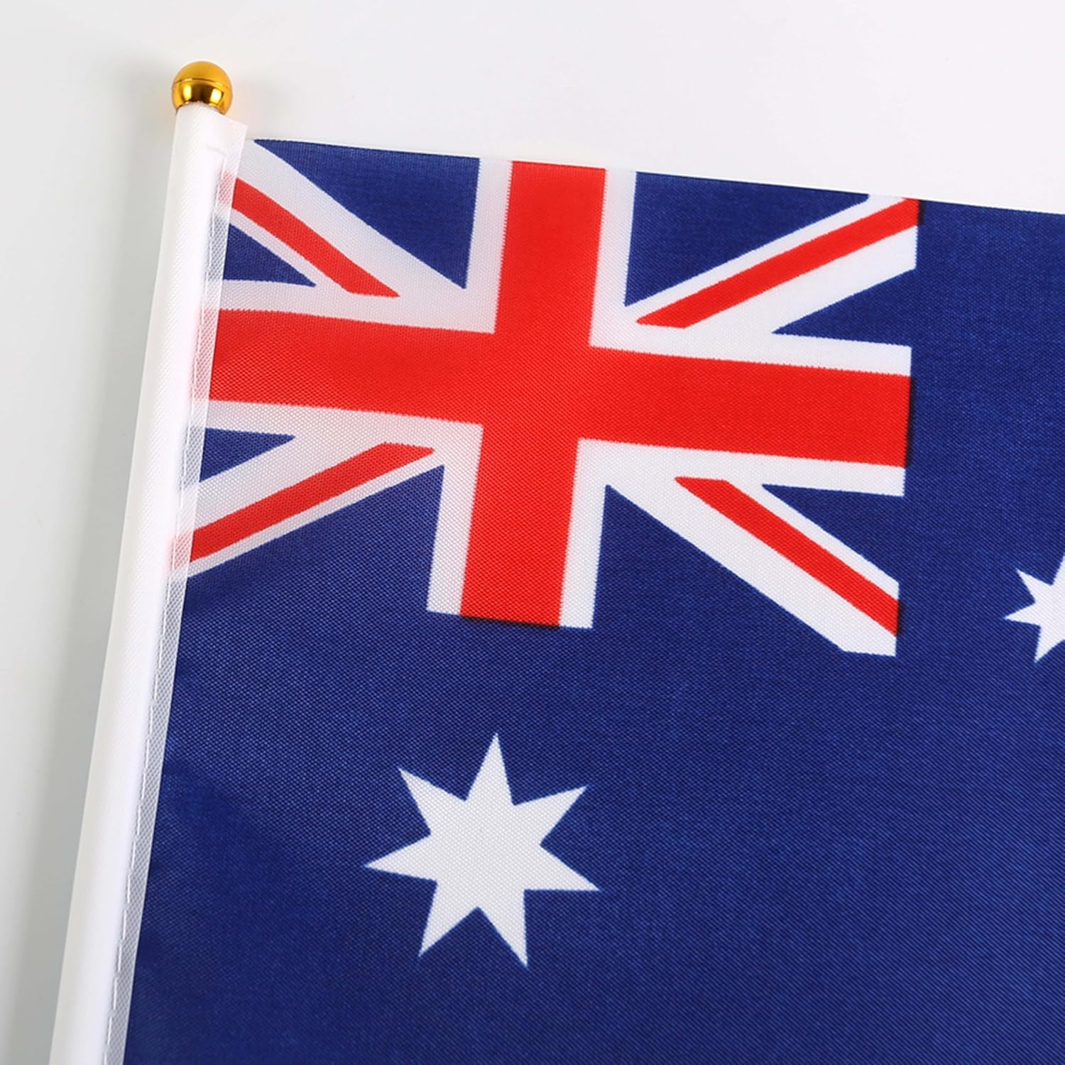 Bay Breeze 20Pcs Aussie Mini Flag, Pack of 20 Australian National Flags, 14Cm X 21Cm (20Pcs), Green and Gold, Perfect for Patriotic Celebrations, National Holidays, Sports Events image number 4