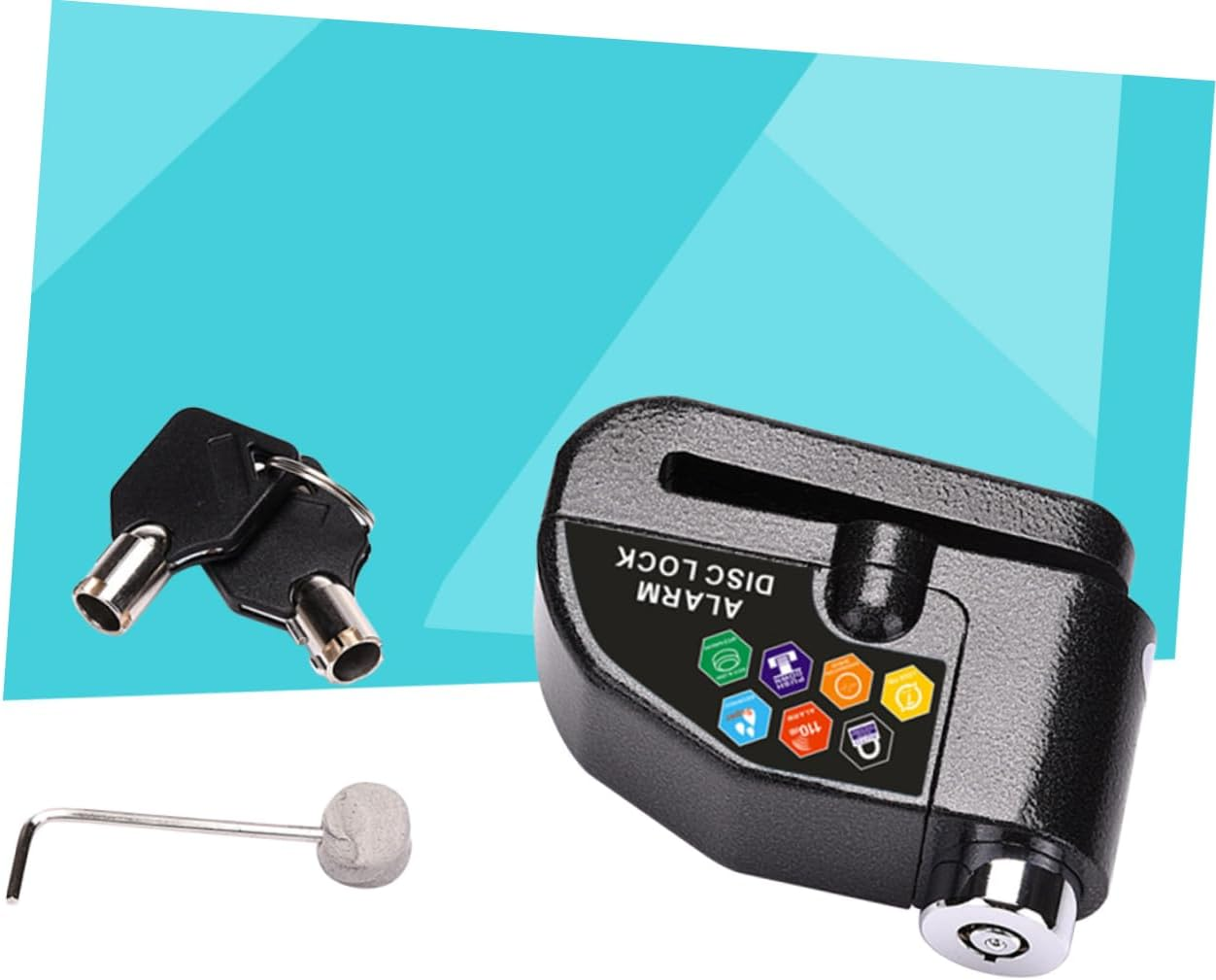 CHILDWEET Alarm Lock Motorcycle Disc Brake Lock Theft Alarm for Motorbike Scooter Bike Wheel Security image number 4