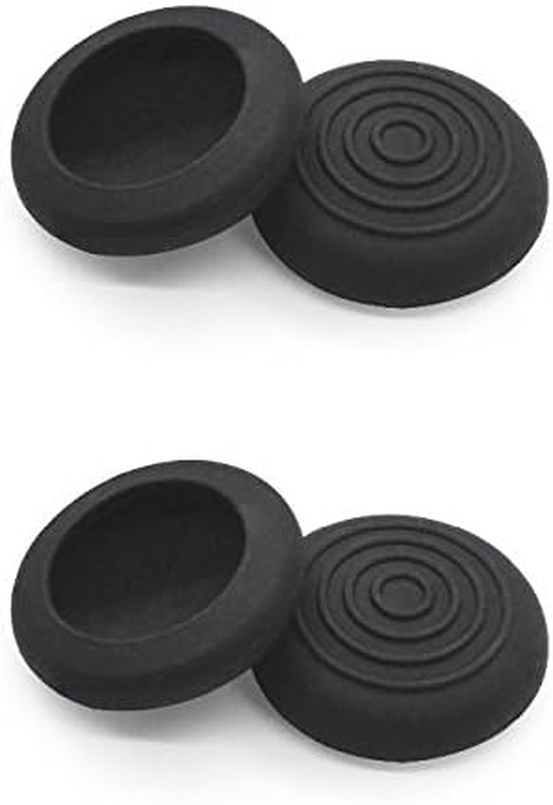 4 Pcs Joypad TPU Gel Silicone Stick Cap Thumb Grips Compatible with Playstation 4 PS4/ Playstation 3 PS3/ Xbox One/Xbox 360 Controllers image number 2