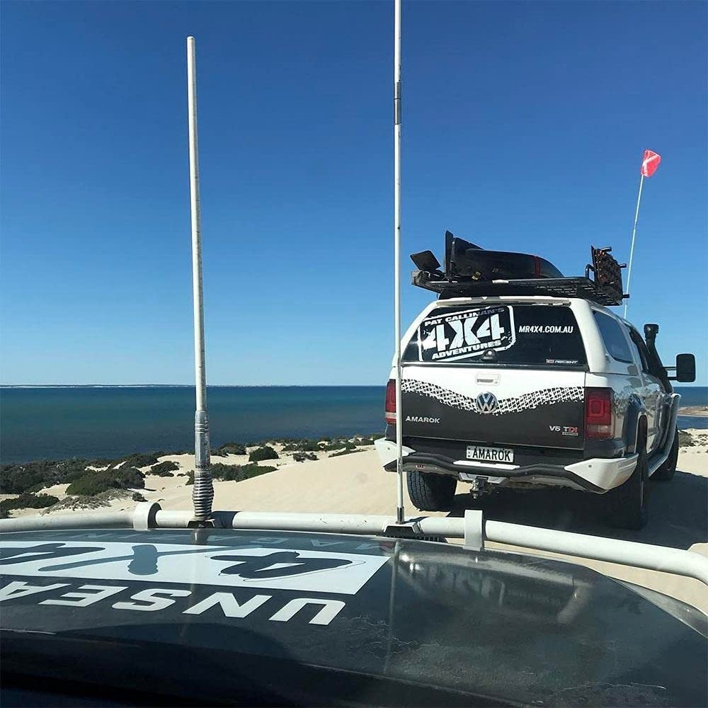 Bushranger SF02A Safety Flag Kit - 3 Piece with Storage Bag, Orange/White image number 3