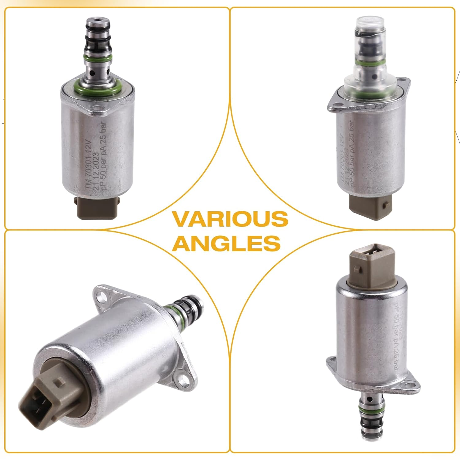 TM70301 Hydraulic Pump 12V Crane Pilot Valve Proportional Solenoid Valve Excavator Accessories