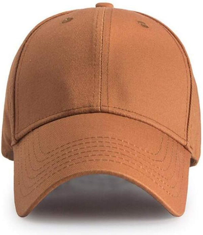 Yizhichu19900502 Men Women Plain Cotton Structured Baseball Cap Adjustable Strapback 6 Panel Hat