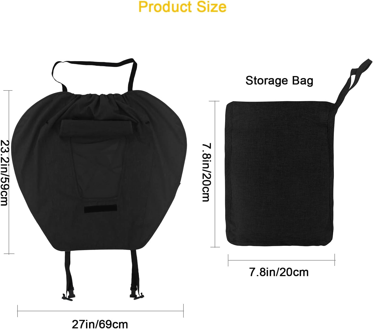 Pram Sun Shade Cover Universal Baby Stroller Awning UPF50+ Pushchair Buggy Sun Canopy Waterproof Windproof Baby Carriage Umbrella Sun Shield UV Protection Infant Carrycots Sun Visor Skylight Design image number 2