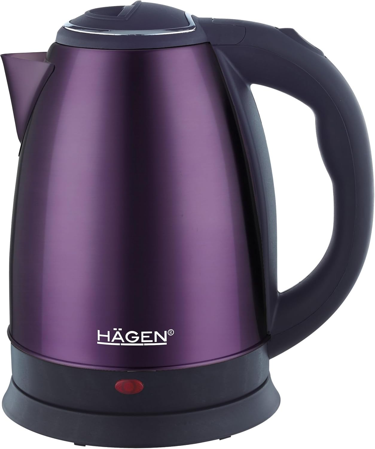 Hagen - Stainless Steel Compact Electric Kettle, Elegant Design, 360&deg; Base, Capacity 1.8L, 1500W, 360&deg; Base, Removable and Washable Filter, HA5525- Purple - Green image number 4