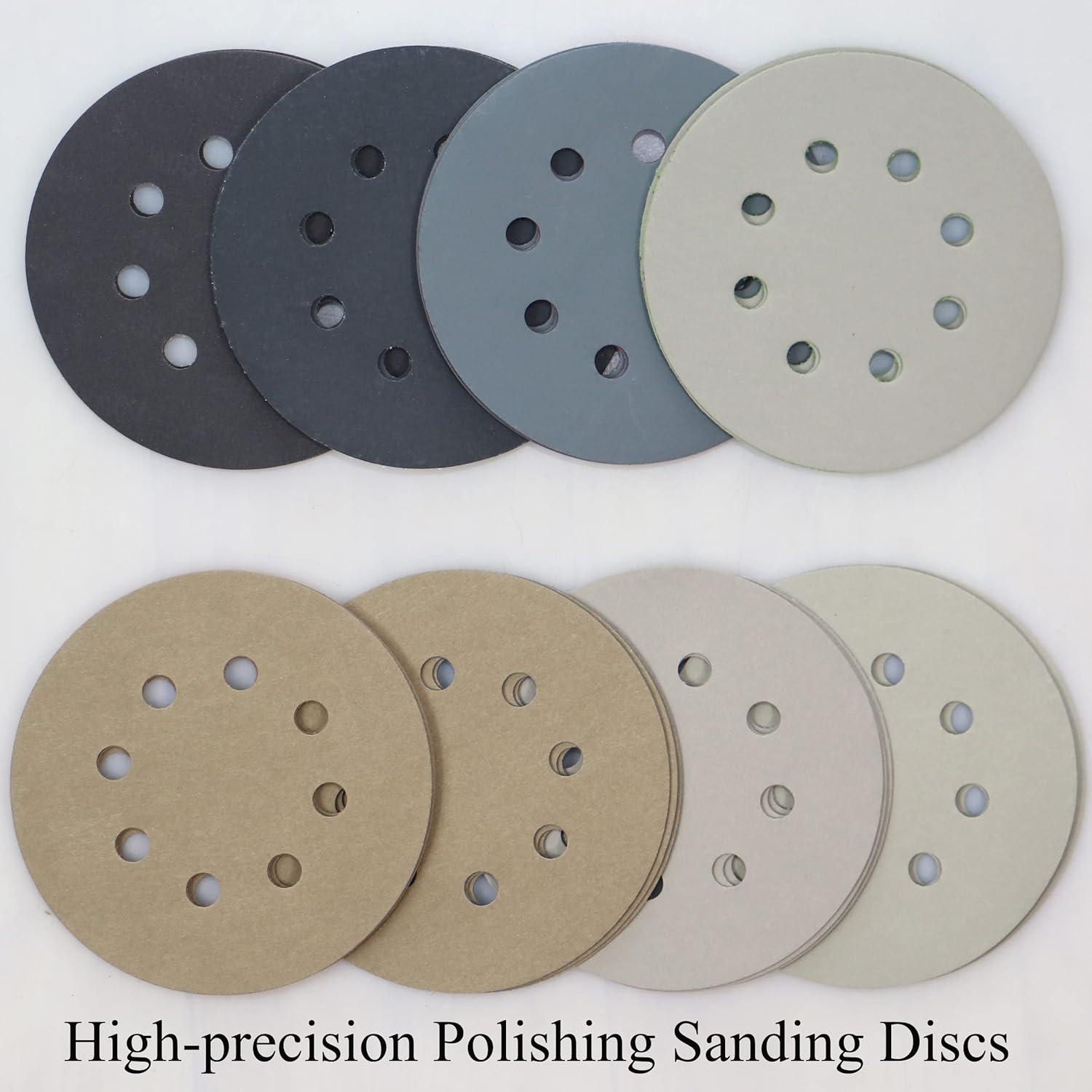 Freletry 5 Inch 8 Hole 24 PCS #400-#10000 Sanding Discs 400/1000/2000/3000/4000/5000/7000/10000 Grit Compatible for Random Orbital Sander (24 PCS #400-#10000 Grit) image number 6