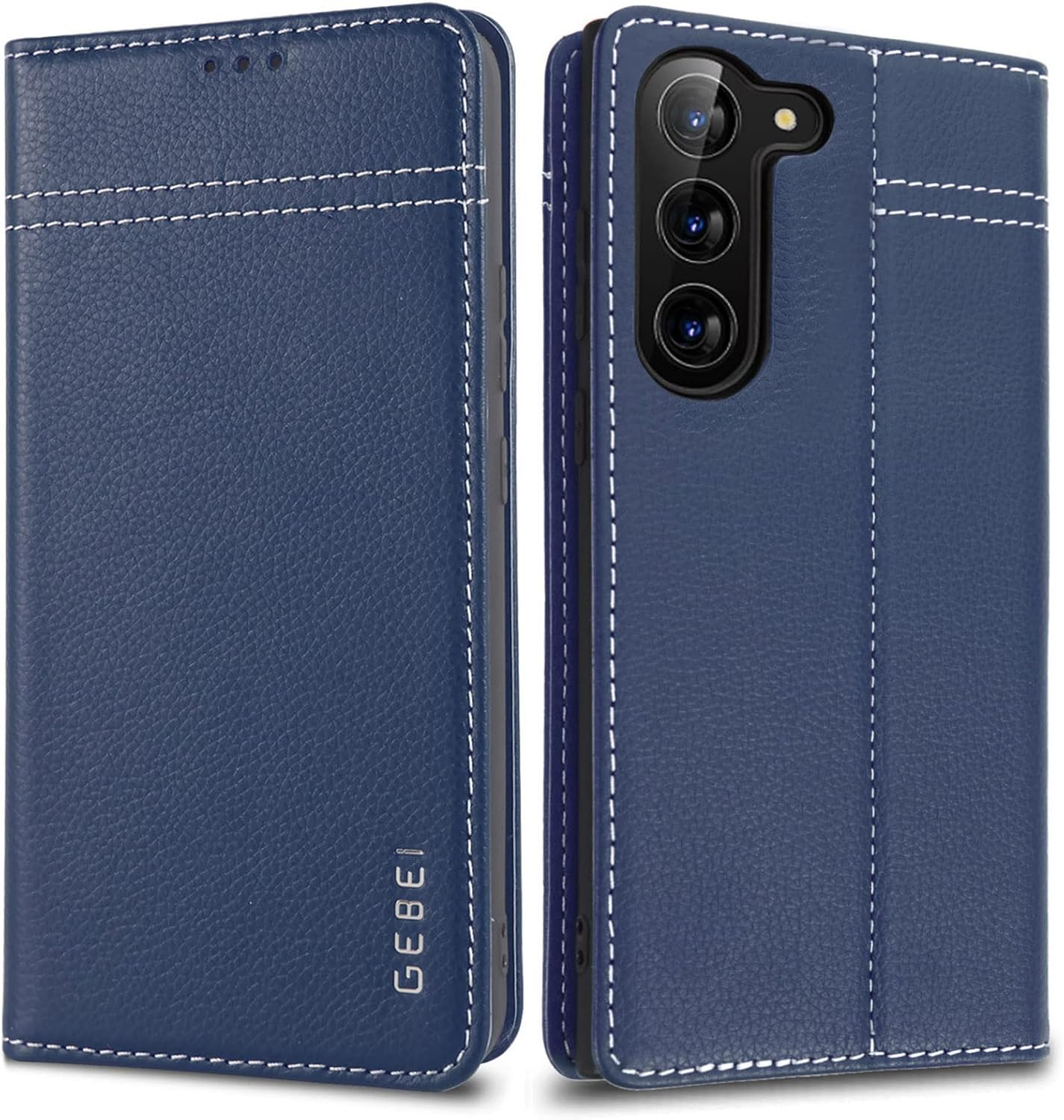 Genuine Leather Case for Samsung Galaxy S25 plus 5G - Premium Leather Case with Stand Function Card Slot Magnetic Closure Flip Case Leather Mobile Phone Case Protective Flip Case - Pink